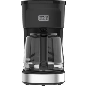 BLACK+DECKER CAFCRAFT 12-Cup Coffee Maker, One-Switch Drip Coffeemaker with Vortex Showerhead Technology, Sneak-A-Cup, Keep Warm Function, Stainless Steel