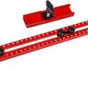 4 in 1 Router Milling Groove Bracket, Aluminum Alloy Router Circle Cutting Jig, Multifunctional Cabinet Hardware Jig Router Circle Cutting Jig for Router Tool(SIZE:400mm+slottin-EdgeMilling)