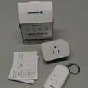 DEWENWILS Indoor Remote Control Outlet, Wireless Remote Light Switch, No Interference Remote Outlet Switch, No Wiring, 15A/1875W, 100ft RF Range, Compact Design, Programmable