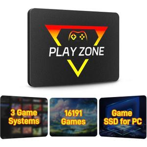 Retro Gaming Console with Built in 16191 Game, Plug and Play Video Game Console for PC, Emulator Console Compatible 80+ Game Emulator, 3 Game Systems in 1TB Game SSD, Retro Game Stick