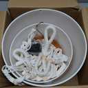 3 Pack 8/10/12 Inch Hanging Planters for Indoor Plants with Self-Watering Includes Hanging Pots for Plants, Outdoor Hanging Flower Pots with Drainage, and 2 Types of Hanging Baskets Hangers (White)