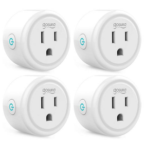 gosund   Smart Plug Mini, WiFi Smart Outlet Plug Works with Alexa and Google Home, Timer Outlet with APP Control, 2.4GHz Network Only, No Hub Required, ETL FCC Listed, 2 packs of 4 pcs, White