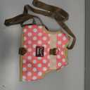 Cat Harness and Leash for Walking Escape Proof, Adjustable Cat Walking Jackets, Padded Stylish Cat Vest Polka Dot Pink, Large