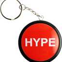 HYPE2Go: Keychain Hype Button | Hip Hop Air Horn Sound Effect Button (BATTERIES INCLUDED) Back to School Office Desk Sales Marketing Gag Gift Nut Funny Office Toy