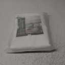 NEXHOME PRO Cotton Duvet Cover Queen Size White, Organic Natural Linen Feel 100% Washed Cotton 3 Pieces Bedding Set with Zipper Closure & Corner Ties, Breathable(No Comforter) (Queen (90"x90"))