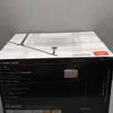 GLOBE Electric 67525 Avellino 66" Floor Lamp, Matte Black, White Linen Shade, Stepless Rotary Dimmer Switch on Socket