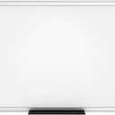 VIZ-PRO Dry Erase Board/Magnetic White Board, 48 X 32 Inches, Silver Aluminium Frame