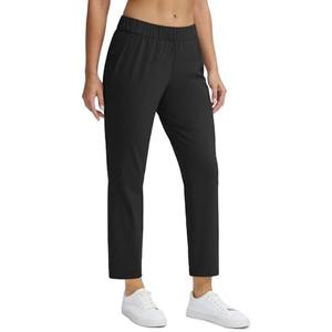 Seamaid Women's Golf Pants with Pockets 7/8 Stretch Ankle Travel Pants for Athletic Casual XS