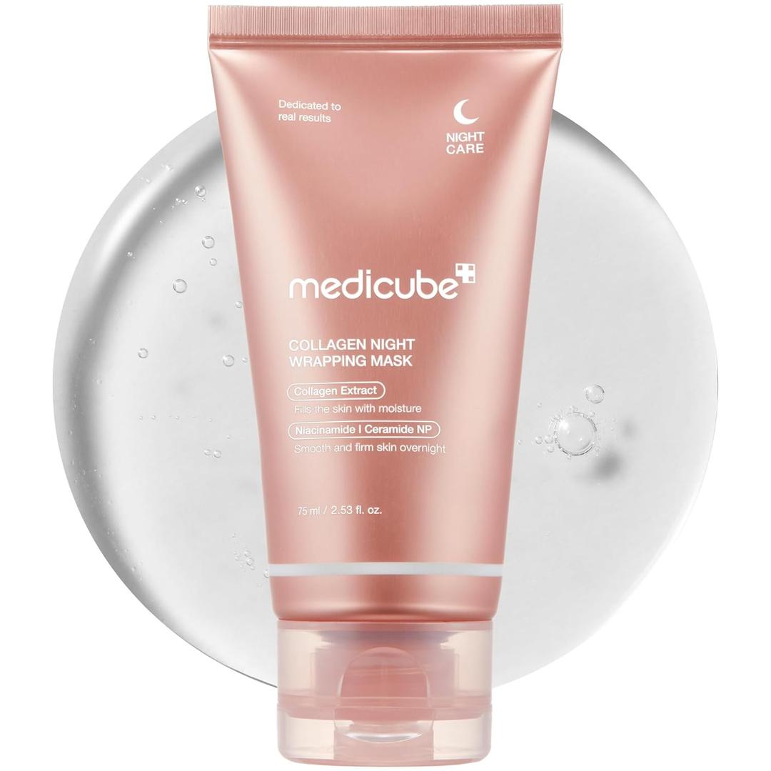9/2028medicube Wrapping Mask Collagen Overnight Peel Off Facial Mask | Elasticity & Hydration Care, Reduces Sagging & Dullness | Hydrolyzed Collagen For Glowing Skin | Korean Skin Care, 2.53 fl.oz, BBD: 04/