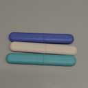 Hooqict 4 Pack Travel Toothbrush Case Portable Travel Toothbrush Holder Plastic Toothbrush Container Protector Cover for Traveling, Camping, Home, School, Business (Green, Blue, White, Pink)