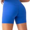 YUNOGA Womens RibFlex Ribbed Biker Shorts 6"/8" Inseam (M)