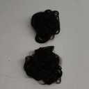FESHFEN Messy Bun Hair Pieces - Large Wavy Curly Elastic Hair Bun Scrunchies Ponytail Extensions Synthetic Chignon Hairpieces for Women, Natural Black 1.94oz 2 pcs