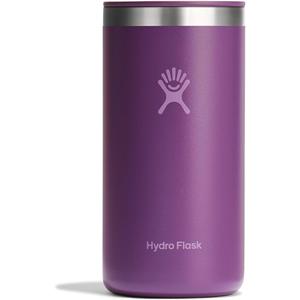 Hydro Flask Travel Coffee Cup  Insulated Stainless Steel, Non-Spill, Leak Resistant to-Go Tumbler 16 Oz Beachplum Purple