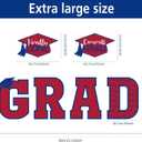 Tatuo 11 Pcs Graduation Yard Sign Decorations Congrats Graduation Lawn Signs 2026 Grad Yard Decor with 23 Stakes for Outdoor Grad Party(Red Blue,Simple Style)