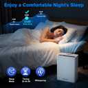 Air Purifiers for Home Large Room, PM 2.5 Display Air Quality Monitor Cover Up to 1500 Ft with Remote, Air Purifiers for Home Pets with Fragrance, Air Cleaner for Pets Hair, Dust, Smoke,Odors (White)