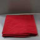 sancua Christmas Red Square Tablecloths 85x85 Inch, 2 Pack - Fabric Table Cloth for Square or Round Tables, Washable Polyester Table Cover for Dinner, Holiday Party, Decorative Display Tables