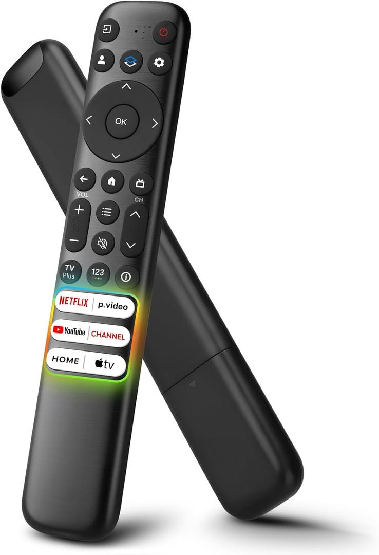 For TCL-Google-TV-Remote Control Replacement,RC813 Compatible with TCL Smart TVs QM8/QM7/S5/S4/S3/Q7/Q6/Q5 Series(Not for Roku TVs)