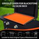 Protective Griddle Cover Mat for Blackstone 36 Inch Griddle Accessories - Full Wrap-Around Protection Silicone Mat for Griddle - Food Grade Silicone grill mats for outdoor grill (36inch)