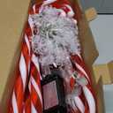 ElectricWise 10 in 1 Christmas Candy Cane Snowflake Lights with Stakes, 16 Inch 8 Modes Christmas Candy Cane Pathway Marker Lights with Timer for Xmas Walkway Yard Lawn Outdoor Decor(Red, White)