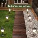 12FT Wooden Garden Pathway, Outdoor Roll Out Decorative Garden Walkway, Weather-Resistant Non-Slip Hardwood Pathway for Backyard, Beach, Wedding Party Paths