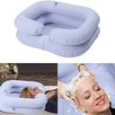 Tookie Inflatable Hair Washing Basin, Inflatable Shampoo Basin for Bedside, Portable Shampoo Bowl for Elderly, Disabled, Pregnant, Injured, Bedridden, Handicapped, Wash Hair in Bed(White)