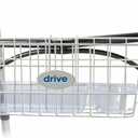 Drive Medical 10200B Walker Basket, Basket for Folding Walker with Cup Holder, White
