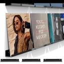 MEIHAOME 9.8Inch Vinyl Record Shelf Wall Mount 12 Pack Black Metal Vinyl Holder Wall Album Record Holder Display CD Display Art Works Display,Wall Mount Storage Rack for Office Home