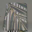 Mid Century Boho Modern Shower Curtain for Bathroom Abstract Sun Arch Geometric Leaves Minimalist Shower Curtain Set Waterproof Polyester Fabric 72x72 Inches (Green Orange)