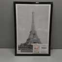 upsimples 12x18 Picture Frame, Display Pictures 11x17 with Mat or 12 x 18 Without, Wall Hanging Poster Frames, Black, 1 Pack