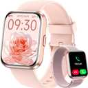 Smart Watches for Women, 1.8" Touch Screen Fitness Tracker for Android & iPhone, Answer/Make Calls, Alexa Built-in, Heart Rate/Sleep/SpO2 Monitor Smartwatch, IP68 Waterproof 101+ Sport Modes, 2 Bands