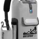 IDRYBAG Dry Bag Backpack Waterproof Floating 20L/30L/40L, Dry Bags Waterproof Backpack for Men, Dry Sack Waterproof Bag (Grey)