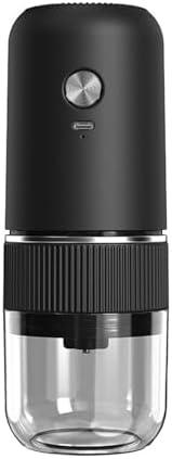 M-MAX Burr Coffee Grinder,Professional Wireless with One-Click Grinding & Adjustable Coarseness,Portable Mini Coffee Bean Grinder for Home/Office/Travel,Black