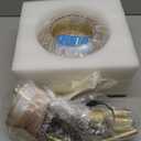 Vintage Floor Lamps for Living Room Glass Floor Lamp with Remote Control,Dimmable Floor Lamp Gold Mid Century Modern Standing Lamp 3 Color Temperature Brass Tall Floor Lamps for Bedroom Corner (8.5 inch, amber-glass-circular column)