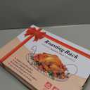 16.5inch Oval Roasting Rack for Oven, Thanksgiving Christmas Gifts for Mom Men Wife Cooking Home Chefs, Stainless Steel Cooling Rack with Handle, Wire Rack for Cooking, Grilling, Drying