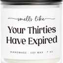 40th Birthday Gifts Women Men, 40th Birthday Decorations Candle for Women Men, 1985 Forty Bd Gifts for Her Him,Friend,Sister,Wife,Husband,Dad,Mom - Handmade Candle 7oz