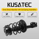 KUSATEC Front Pair Complete Struts Shock Absorber fit for Lexus ES350 2007-2009; Toyota Avalon 2006-2012/ Camry 2007-2011/ Solara 2006-2008, 172308 172307 Left/Right Struts with Coil Spring Assemblies
