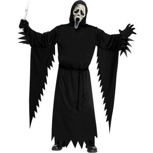 Fun World Ghost Face Aged Adult Costume, One Size Fits Most