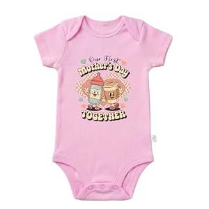 Bellkendda Toddler Mother's Day Baby Bodysuit Happy 1st Mothers Day T-Shirt Newborn Infant Boy Girl Clothes Funny Tee 0-3 month, Cotton