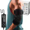 CREATRILL Elbow Heating Pad for Tendonitis and Tennis Elbow, Flexible Arm Heating Pad SleeveTennis Elbow Heated Brace with Moist Heat Option (One Size, Black)