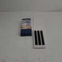 Black Flameless Taper Candles with Remote, Real Wax Halloween Candles, 9.6 Inch Battery Operated Led Candlesticks for Party Home Festival Decor, 3 Pack