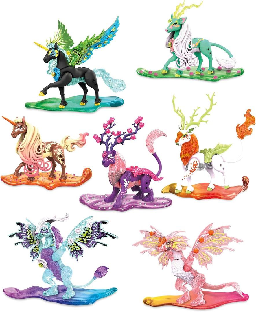 Mattel Mega Crystal Creatures Mystery Egg Slime Toy Building Set - Series 2 [Styles May Vary]