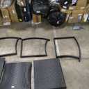 Patiojoy Outdoor Wicker Rocking Chair Glider Rattan Rocker Recliner with Cushion