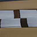 HORLIMER 9x6x2 inches Shipping Boxes Set of 50, White Corrugated Cardboard Box Literature Mailer