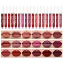 BONNIE CHOICE 18Pcs Matte Liquid Lipstick Set, Waterproof Long Lasting Non-Stick Cup Nude Lipstick Dark Red Lipstick for Women 24 Hour High Pigmented Lip Gloss Set Valentine's Day Gifts for Women