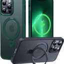 CASEKOO Designed for iPhone 13 Pro Max Case with Magnetic Invisible Stand [Military Drop Protection] [Compatible with MagSafe] Shockproof Translucent Matte Slim Promax Phone Cover 6.7", Green