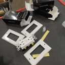 ELECTECK 5 Pack GFCI Outlets 15 Amp, Non-Tamper Resistant, Decor GFI Receptacles with LED Indicator, Ground Fault Circuit Interrupter, Wallplate Included, ETL Listed, White. 1 missing pack, and 2 missing details