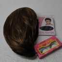 SEVENCOLORS Short Mixed Brown Wigs with Dark Roots Natural Layered Short Hair Wigs for White Women Synthetic Blonde Highlights Wigs