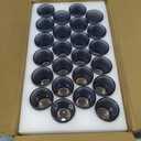 SUPMIND 24 Pcs Votive Candle Holders, Glass Holders Bulk for Table Centerpiece, Tea Lights Candle Holders for Wedding Shower, Party and Home Decor Dark Blue