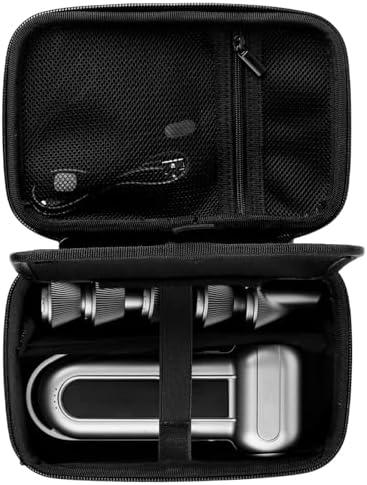 Dust Blower Case Compatible with WOLFBOX MF100 /MF50/MF60 /MF70, Heavy-Duty Storage Bag, Hard Shell Protective Organizer for Blower, Nozzles, Brush & All Air Dusters Accessories(Case Only, Black)