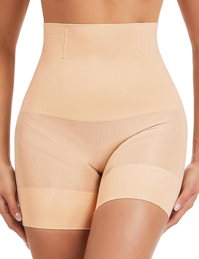 High Waist Tummy Control Shapewear Shorts - Seamless Body Shaper for Women | 3D Glute Lift & Thigh Slimmer. Anti-Roll Steel Bone Support. Invisible Under Dresses. Ideal for Weddings & Postpartum. (XL)